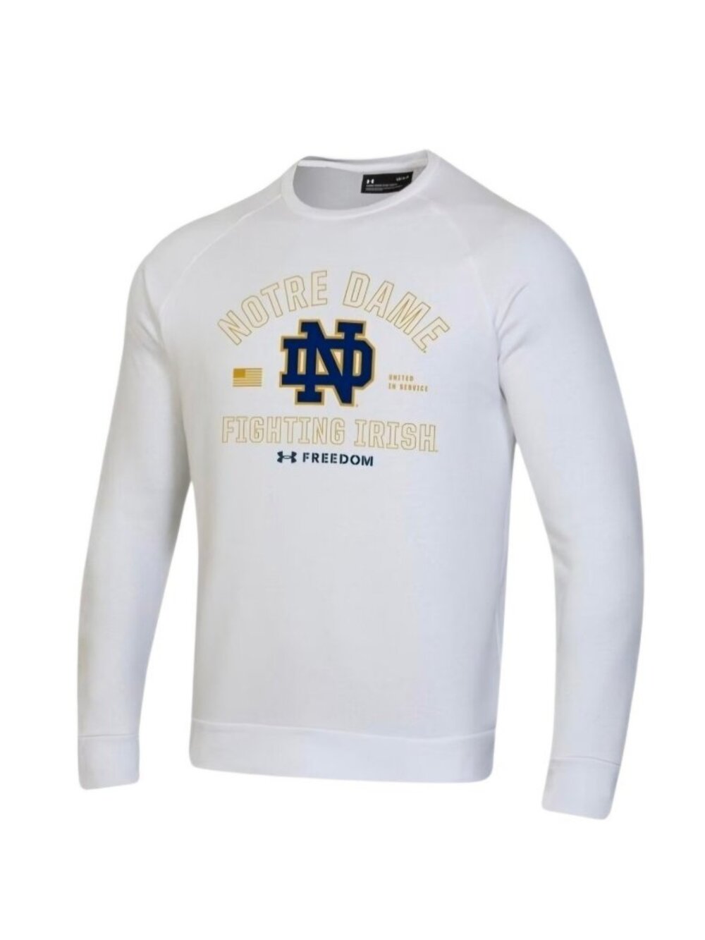 Under Armour Notre Dame Fighting Irish Coach Freeman Crew Sweatshirt